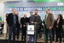O governador Carlos Massa Ratinho Junior participa nesta segunda-feira (26) do anúncio do vencedor do concurso nacional para seleção do projeto do planetário do Parque da Ciência Newton Freire Maia, em Pinhais
