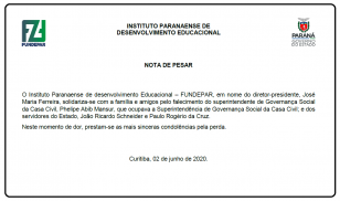 Nota de pesar.