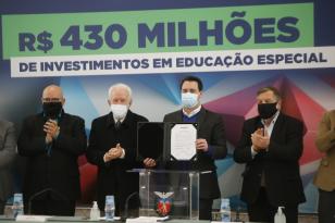 O Governo do Estado vai ampliar em 10% o investimento na educação especial do Paraná. 