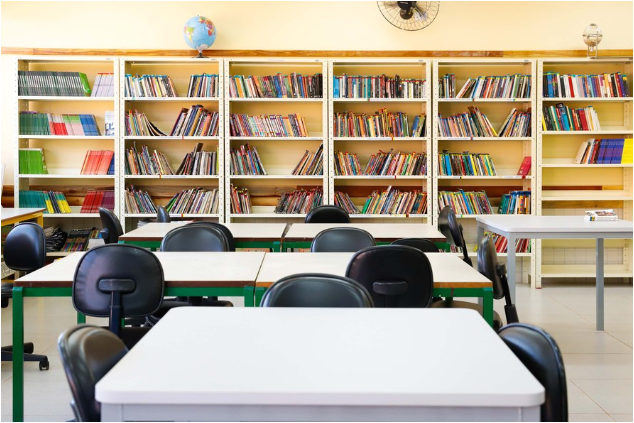 As 2,1 mil escolas da rede estadual receberão mais de 550 mil cadeiras, mesas, talheres em inox, pratos, banquetas, armários, mesas-refeitório, refrigeradores, além de climatizadores que estão sendo destinados para unidades de regiões mais quentes do Estado.