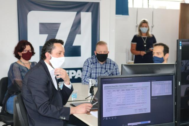 Balanço das ações realizadas em 2020 pelo Instituto Fundepar, foi apresentado pelo diretor-presidente da autarquia, Alessandro Oliveira, durante reunião ordinária do Conselho de Administração da Fundepar.