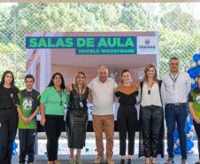 Sete salas antigas de madeiras do Colégio do Campo Percy Teixeira de Faria foram substituídas por estruturas do modelo de ecoconstrução, que emprega madeira e placas estruturais de reflorestamento. 