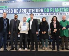 O governador Carlos Massa Ratinho Junior participa nesta segunda-feira (26) do anúncio do vencedor do concurso nacional para seleção do projeto do planetário do Parque da Ciência Newton Freire Maia, em Pinhais