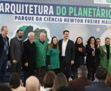 O governador Carlos Massa Ratinho Junior participa nesta segunda-feira (26) do anúncio do vencedor do concurso nacional para seleção do projeto do planetário do Parque da Ciência Newton Freire Maia, em Pinhais