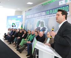O governador Carlos Massa Ratinho Junior participa nesta segunda-feira (26) do anúncio do vencedor do concurso nacional para seleção do projeto do planetário do Parque da Ciência Newton Freire Maia, em Pinhais