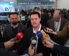 O governador Carlos Massa Ratinho Junior participa nesta segunda-feira (26) do anúncio do vencedor do concurso nacional para seleção do projeto do planetário do Parque da Ciência Newton Freire Maia, em Pinhais