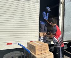 Governo entrega quarta remessa de alimentos para as 2 mil escolas estaduais