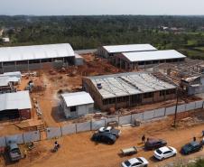 Novo prédio da escola Deputado Aníbal Khury em Guaratuba tem 65% das obras executadas
