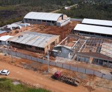 Novo prédio da escola Deputado Aníbal Khury em Guaratuba tem 65% das obras executadas