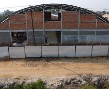 Novo prédio da escola Deputado Aníbal Khury em Guaratuba tem 65% das obras executadas