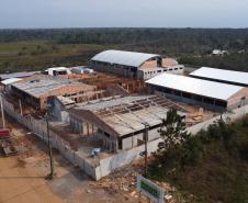 Novo prédio da escola Deputado Aníbal Khury em Guaratuba tem 65% das obras executadas