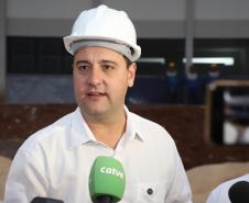 Governador vistoria obra da nova escola estadual de Cascavel, no Jardim Riviera