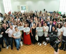 O Governo do Paraná premia as vencedoras do Concurso "A Melhor Merenda do Paraná".