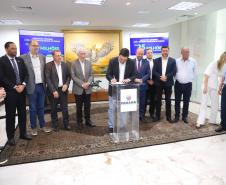 O governador Ratinho Junior assinou o convênio entre o Governo do Estado e a UFPR para construção da sede própria da instituição em Jandaia do Sul, no Vale do Ivaí.