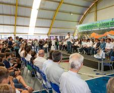 O governador Carlos Massa Ratinho Junior inaugurou nesta terça-feira (11) a nova unidade do Colégio Estadual Jardim Gisella, em Toledo, no Oeste do Paraná. 