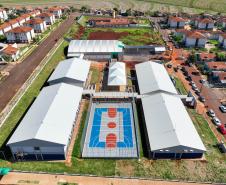 O governador Carlos Massa Ratinho Junior inaugurou oficialmente nesta terça-feira (11) O Colégio Estadual Andreia Neres dos Santos, em Cascavel, no Oeste do Estado, que recebeu um investimento de R$ 13,5 milhões do Governo do Estado.