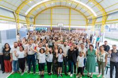 Aporte de R$ 570 mil: Estado entrega nova quadra esportiva em colégio de Curitiba