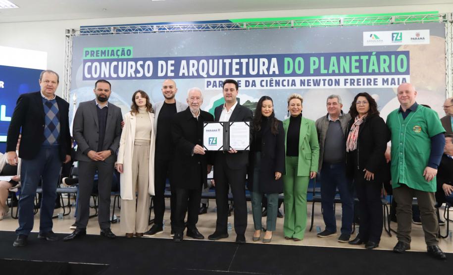 O governador Carlos Massa Ratinho Junior participa nesta segunda-feira (26) do anúncio do vencedor do concurso nacional para seleção do projeto do planetário do Parque da Ciência Newton Freire Maia, em Pinhais