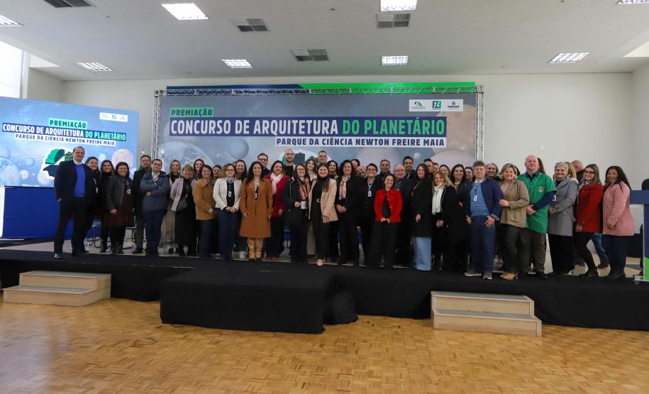O governador Carlos Massa Ratinho Junior participa nesta segunda-feira (26) do anúncio do vencedor do concurso nacional para seleção do projeto do planetário do Parque da Ciência Newton Freire Maia, em Pinhais