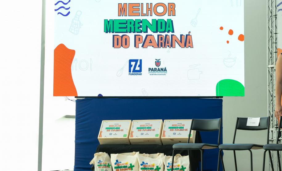 Anúncio das vencedoras do concurso Melhor Merenda do Paraná
