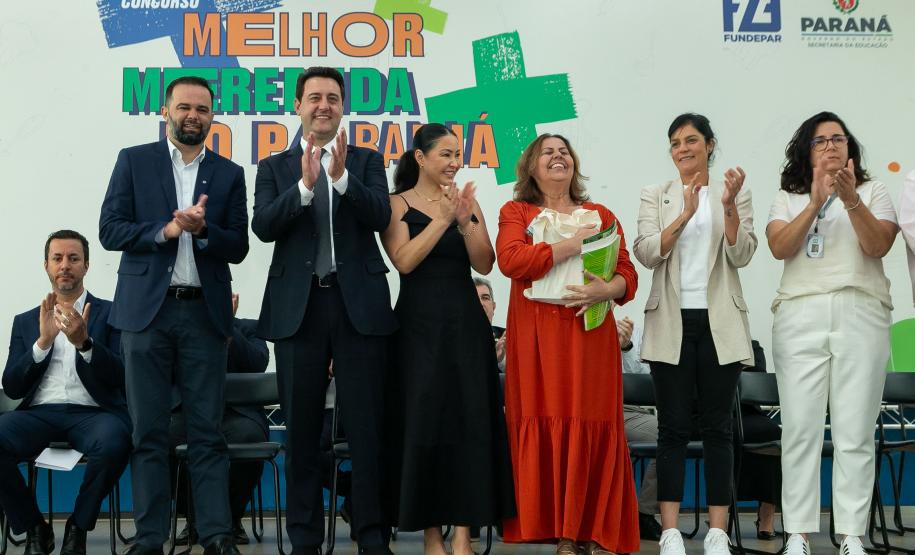 Anúncio das vencedoras do concurso Melhor Merenda do Paraná