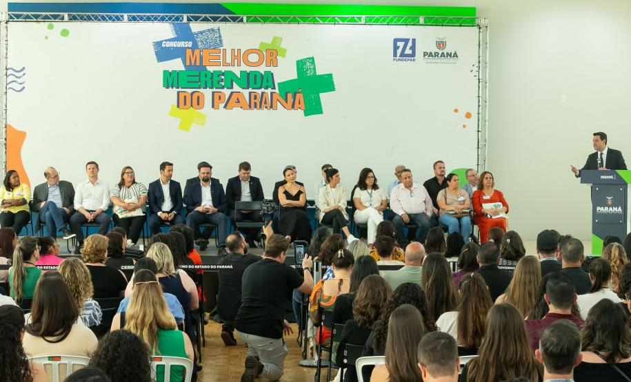 Anúncio das vencedoras do concurso Melhor Merenda do Paraná
