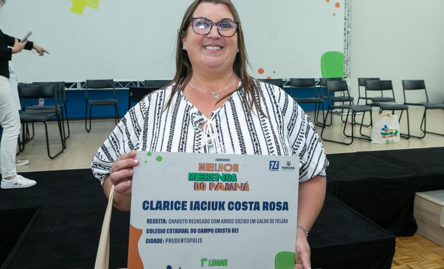 Anúncio das vencedoras do concurso Melhor Merenda do Paraná