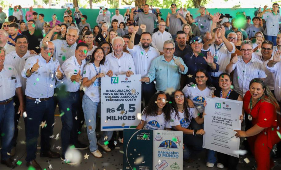 Após incêndio e grande revitalização, Colégio Agrícola de Santa Mariana é reinaugurado