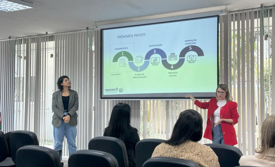 Érika Santos e Priscila Tucunduva apresentaram o planejamento da implantação do BIM