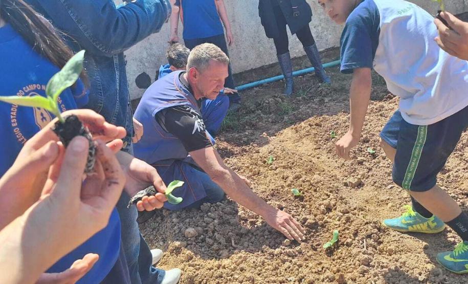 Entrega de guarda-chuvas