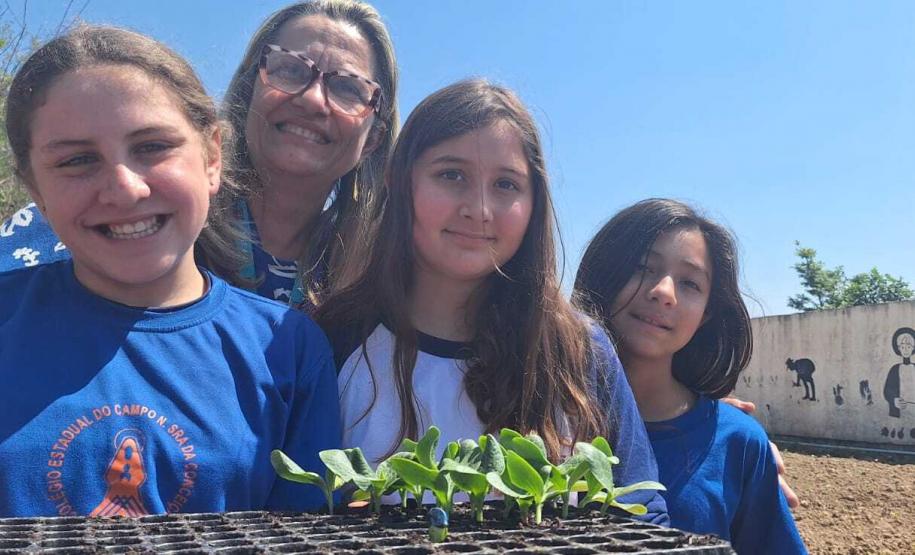 Entrega de guarda-chuvas