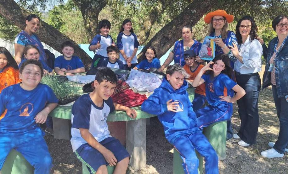 Entrega de guarda-chuvas