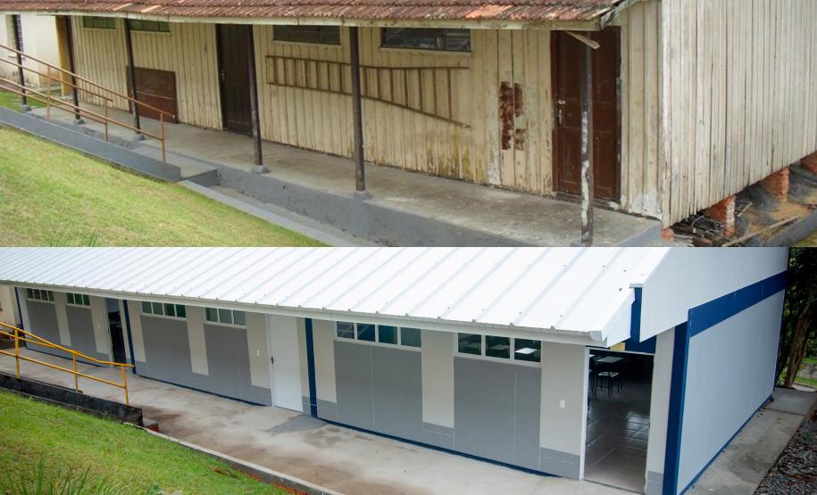 Substituição de salas de madeira